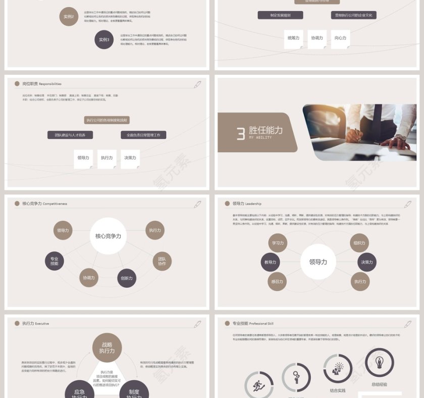 创意时尚企业白领个人简历PPT第3张