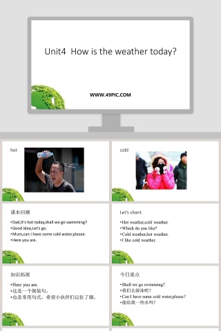 Unit4  How is the weather today教学ppt课件