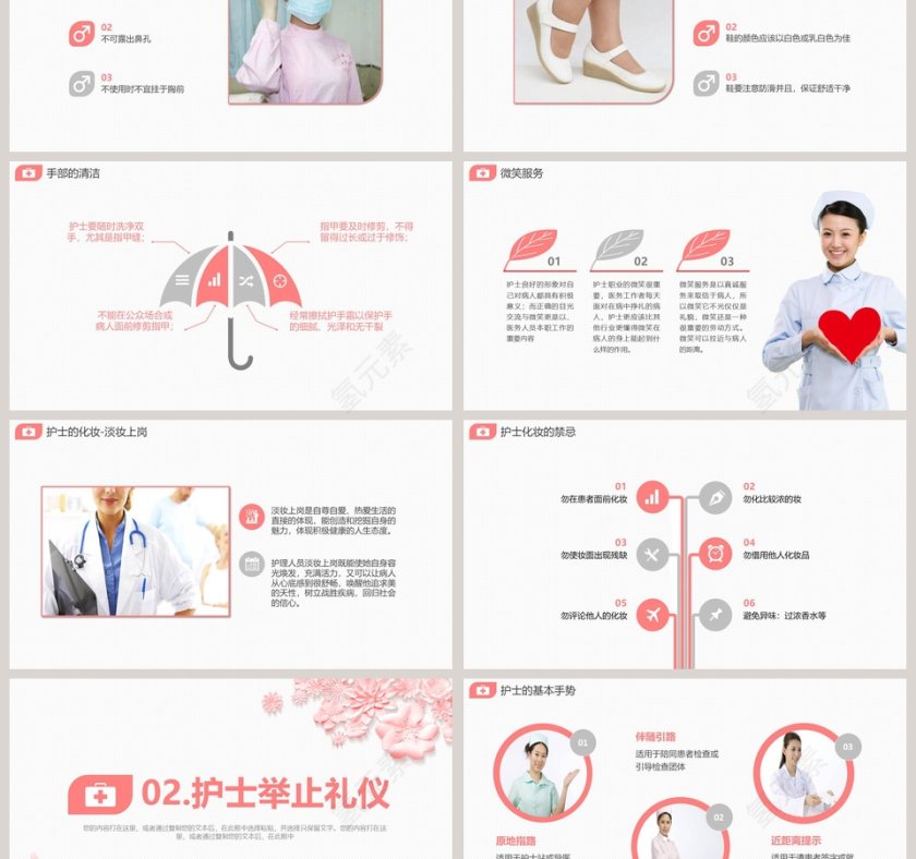 医疗医院护士护理礼仪培训课件PPT模版第3张