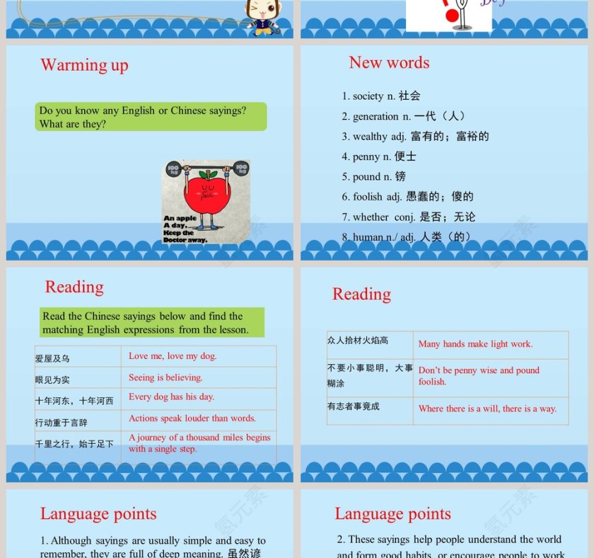 Popular Sayings-Unit 8  Culture Shapes Us教学ppt课件第2张
