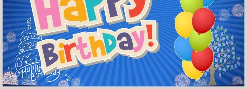 蓝色清新生日快乐电子相册PPT模板  第4张