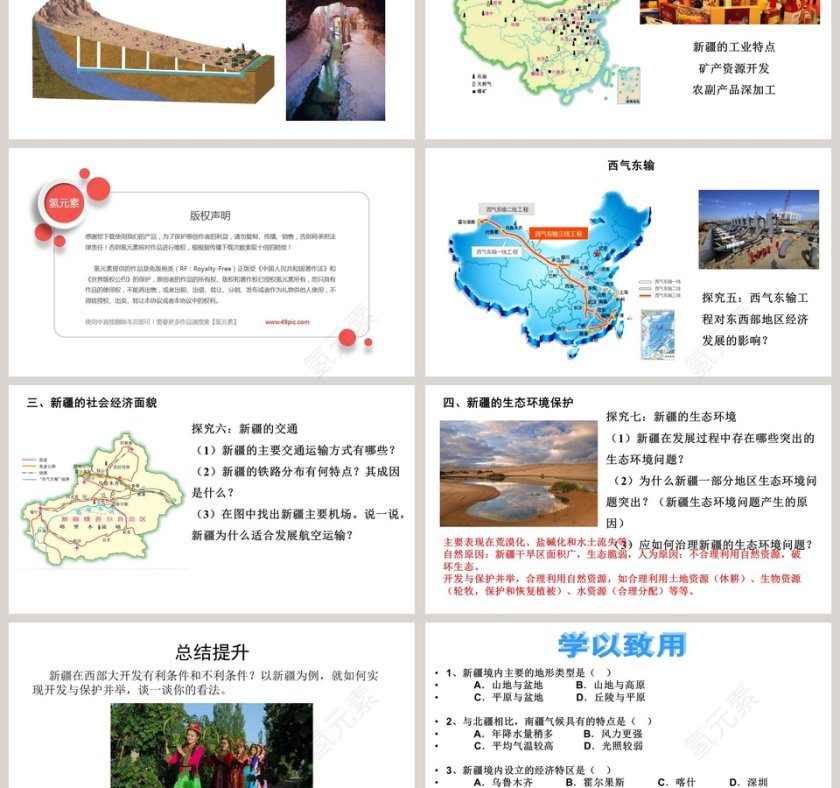 第二节  新疆维吾尔自治区-星图版八年级下册第八章  西北地区教学ppt课件第3张