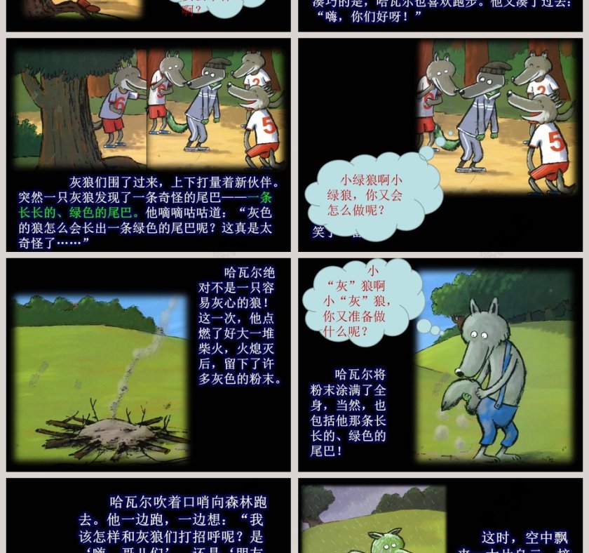 小绿狼幼儿园绘本教育课件第4张