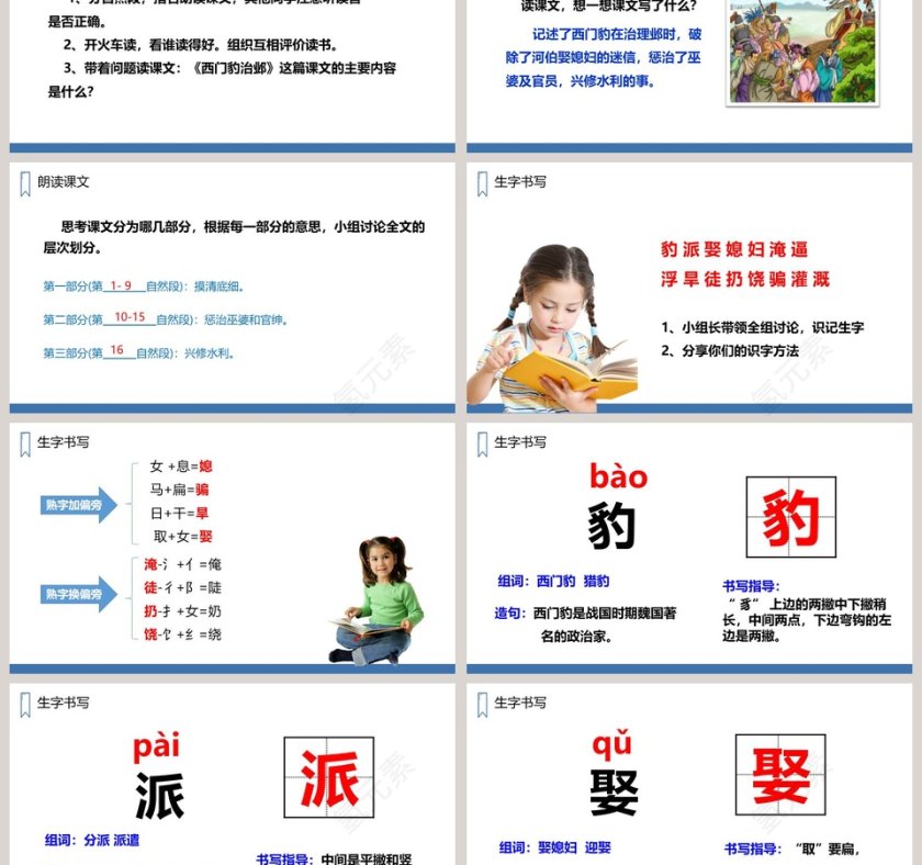 四年级语文上册西门豹治邺PPT课件第3张