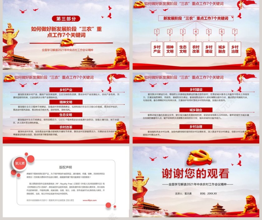 中央农村工作会议“三农”工作重心的历史性转移PPT模板第5张