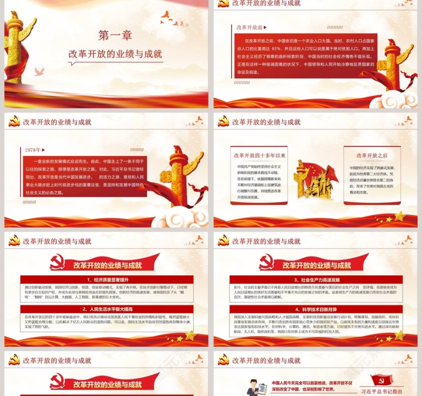 “四史”学习教育之改革开放史PPT模板第2张