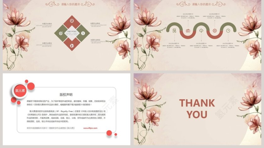 欧美复古主题PPT模板第5张