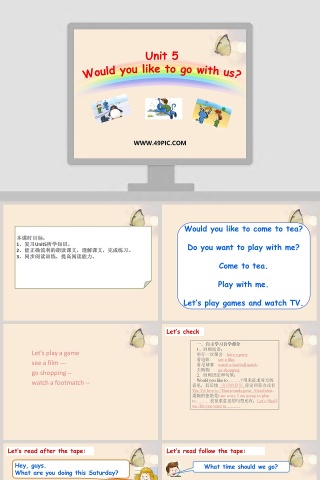 Unit 5-Would you like to go with us教学ppt课件