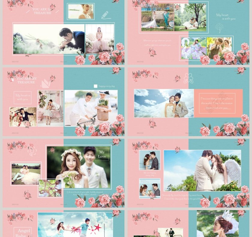 我们结婚吧婚礼策划PPT模板第2张