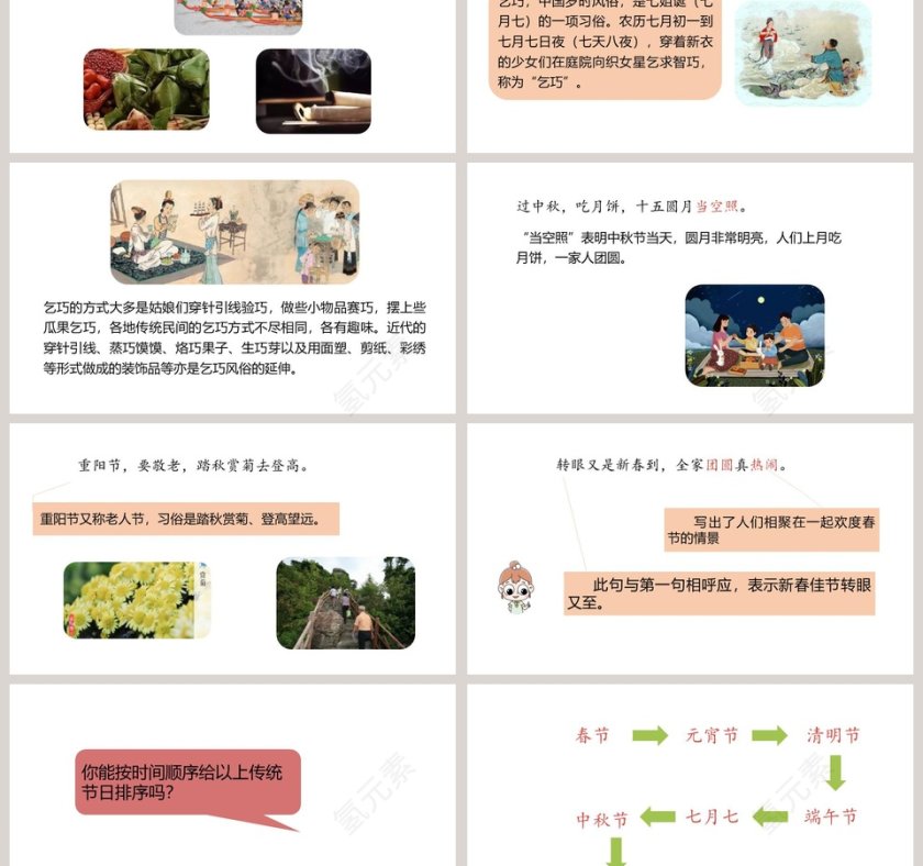 传统节日语文教学PPT课件第3张