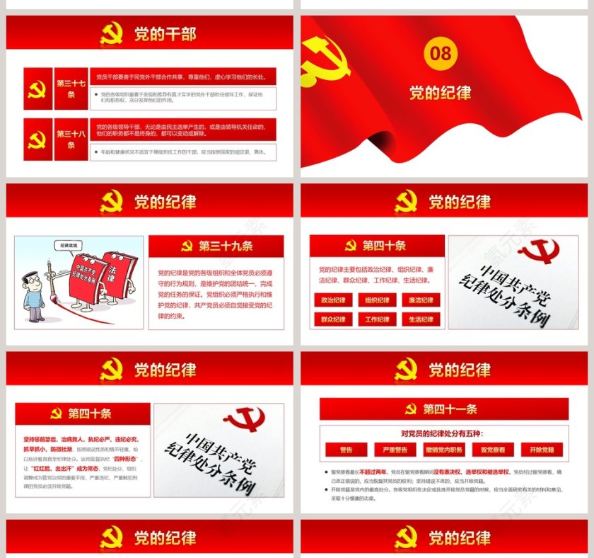 中国共产党章程党章PPT第14张