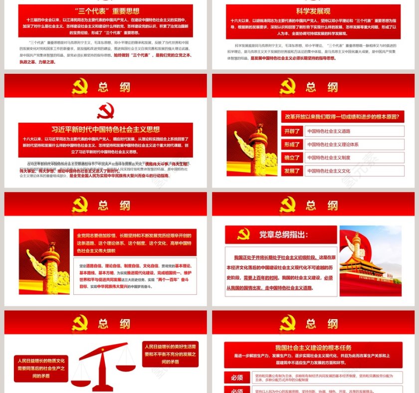 中国共产党章程党章PPT第3张