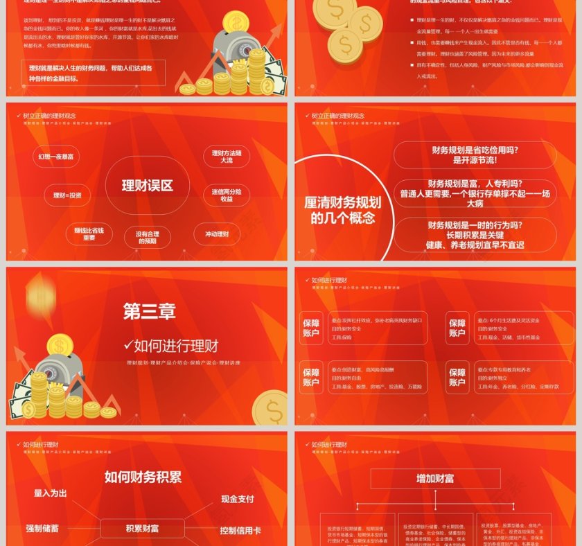 金融理财通往财务自由之路计划总结PPT模板第3张