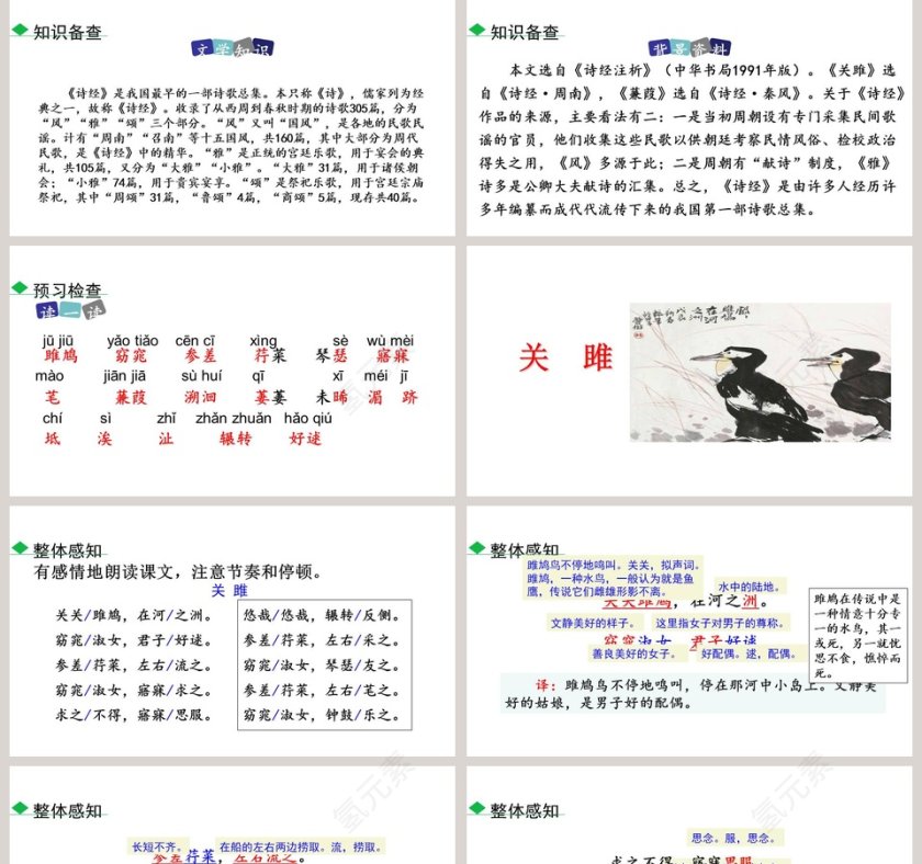 八年级语文下册诗经二首PPT课件第2张