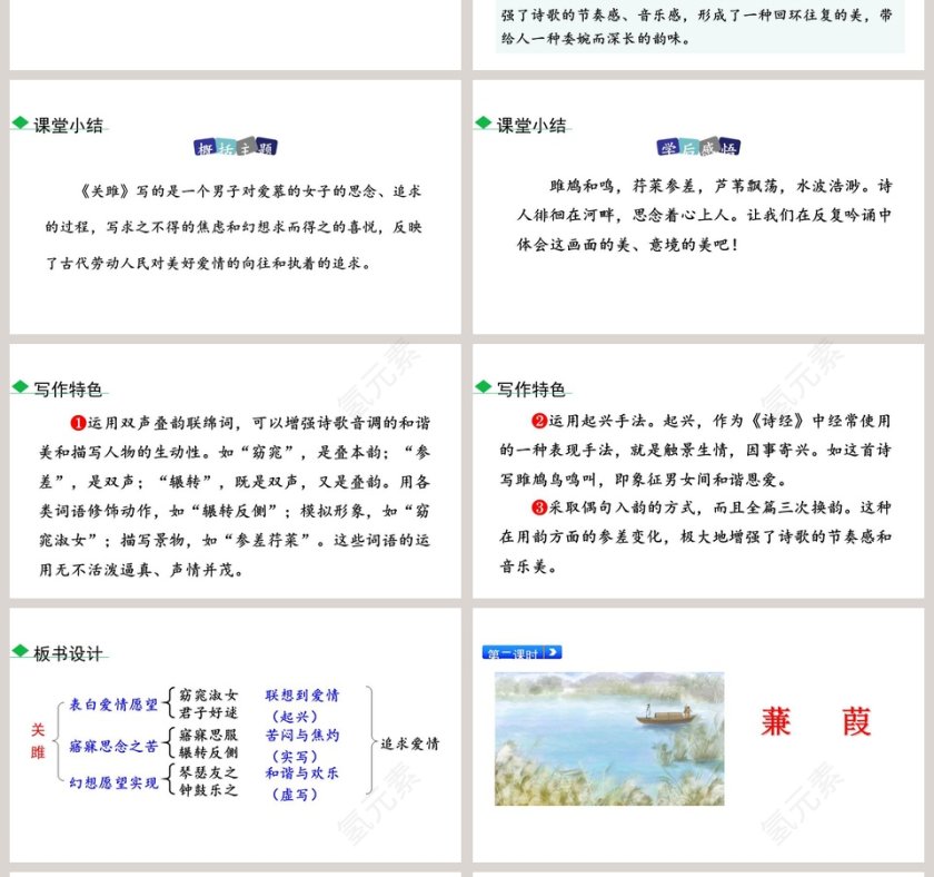 八年级语文下册诗经二首PPT课件第4张