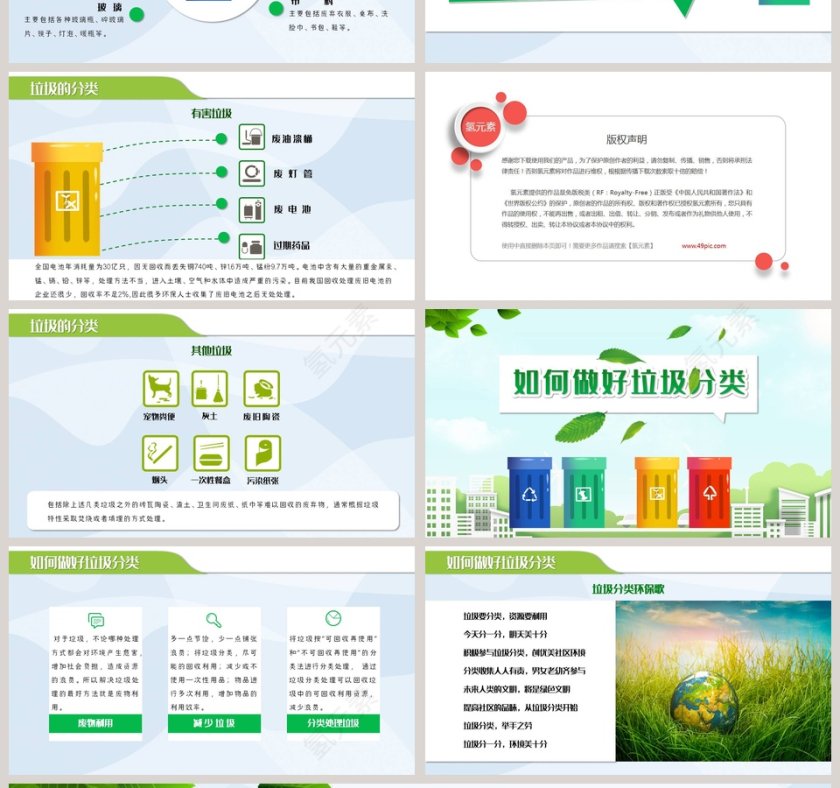 爱护环境企业培训垃圾分类PPT课件模版第4张