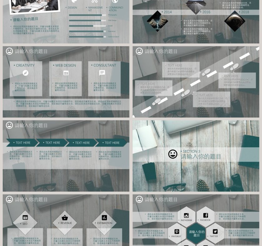 职业生涯规划欧美风极简约PPT模板第3张