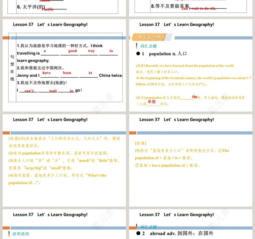 Lets Learn Geography-Unit 7教学ppt课件第2张
