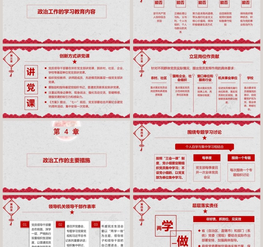 喜迎党的十九大共筑中国梦党课PPT模板第3张