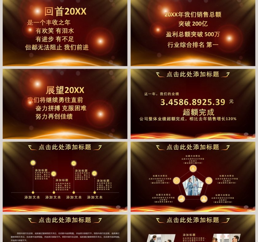 金色大气 2019年梦想起航誓师大会PPT第2张