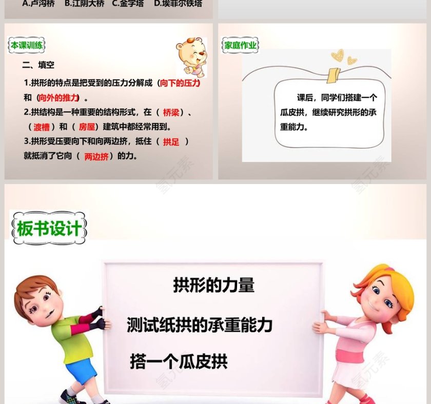 教科版   六年级上册-拱形的力量教学ppt课件第6张