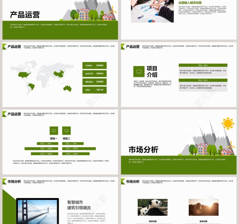 新能源环保项目介绍环保PPT模板第3张