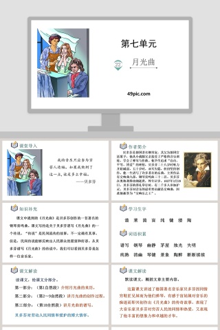 课文解析月光曲语文课件PPT