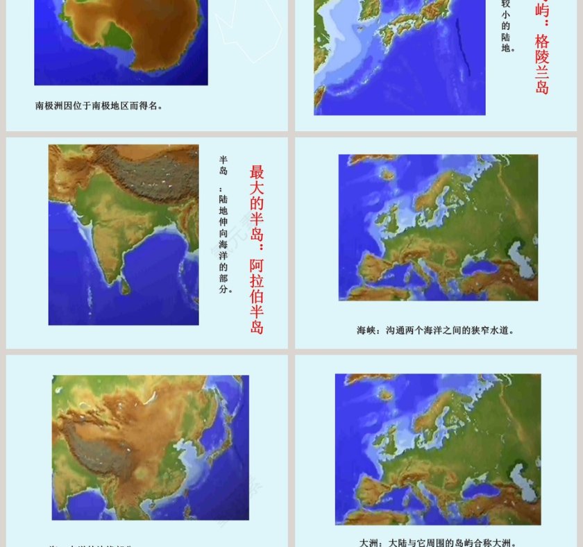 大洲和大洋-第二章陆地和海洋教学ppt课件第7张
