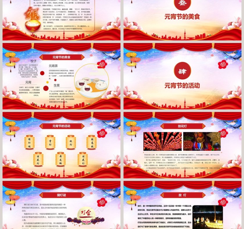 元宵节闹元宵送年活动策划专用PPT模板第3张