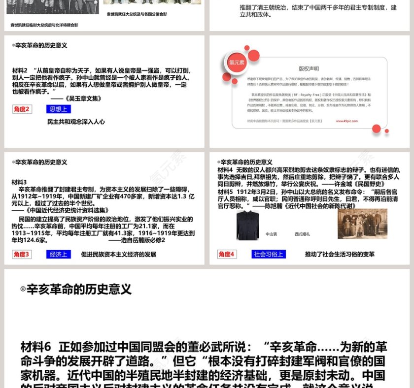 第六单元  辛亥革命与中华民国的建立教学ppt课件第4张