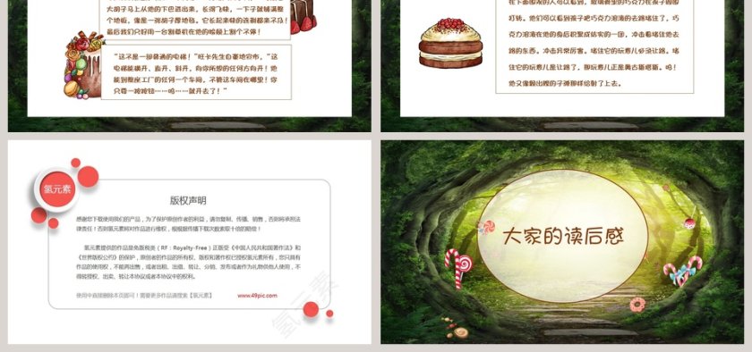 阅读分享会查理的巧克力工厂课件PPT模板第6张