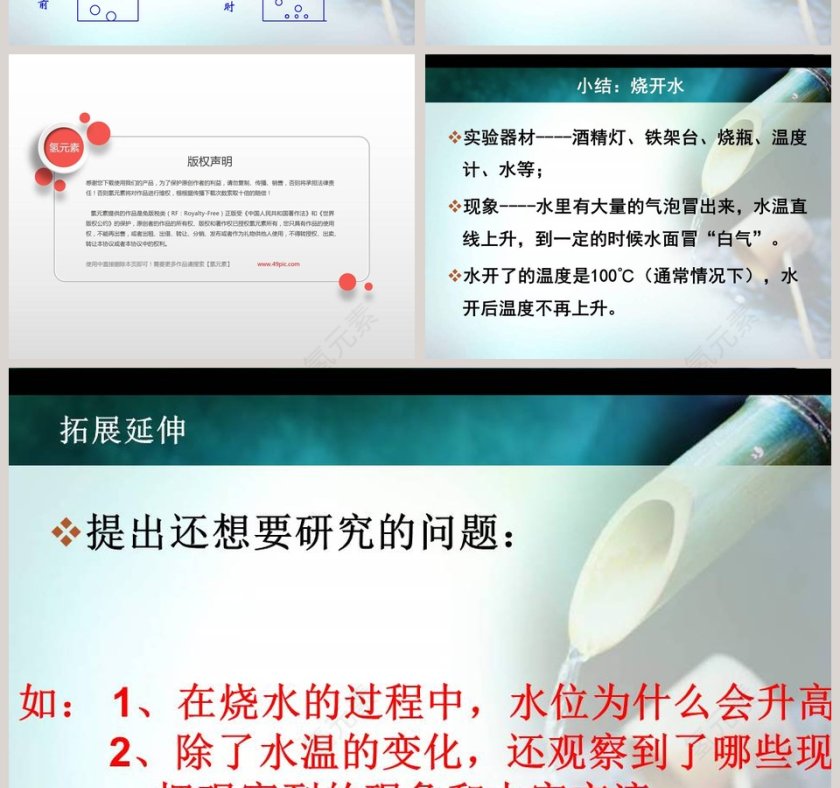 不翼而飞的水 - 节假日PPT模板精选第4张