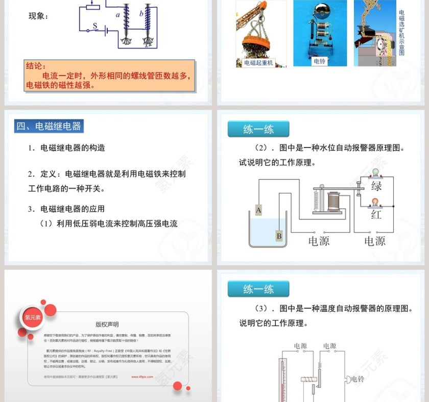 电磁铁及其应用PPT模板第3张
