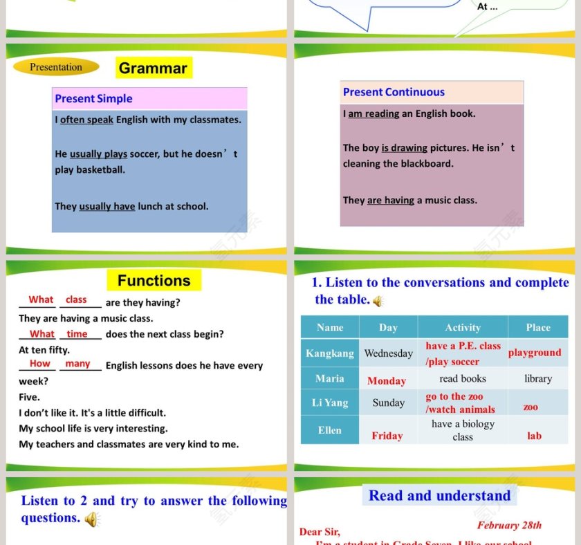 Unit5 Topic3-My school life is very interesting教学ppt课件第2张