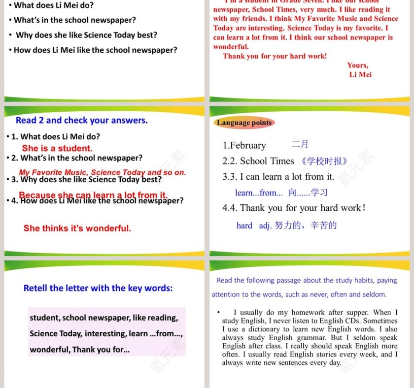 Unit5 Topic3-My school life is very interesting教学ppt课件第3张