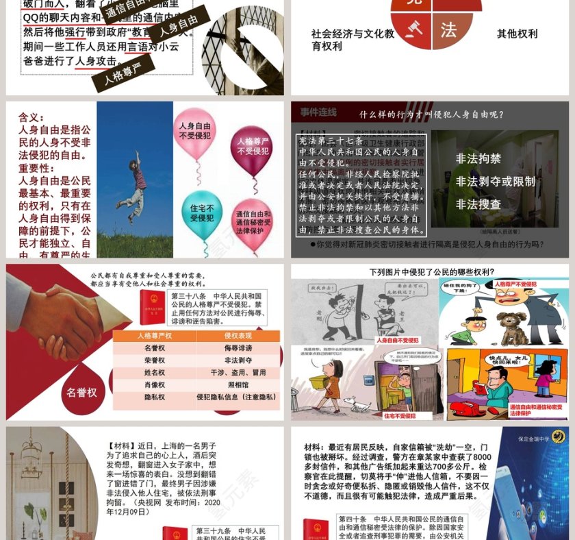 第三课  公民权利 PPT 模板第3张