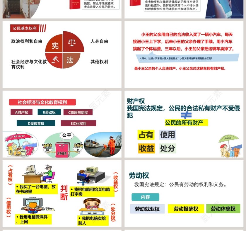 第三课  公民权利 PPT 模板第4张