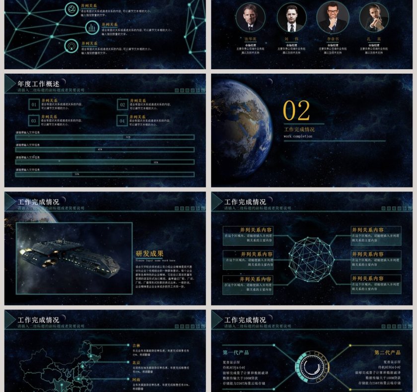 2019通用公司简介年度工作总结PPT模板第3张