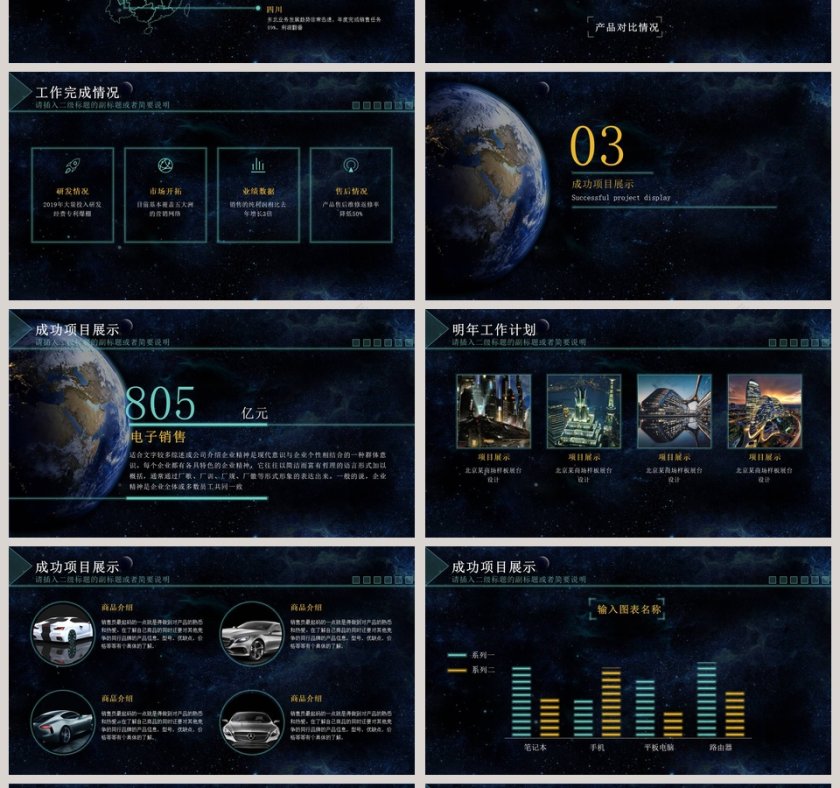 2019通用公司简介年度工作总结PPT模板第4张