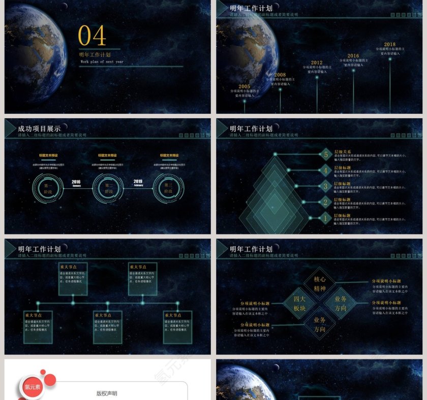 2019通用公司简介年度工作总结PPT模板第5张