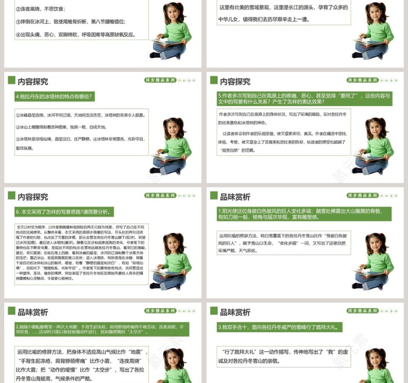 部编版八年级下册语文在长江源头格拉丹东语文课件PPT第3张