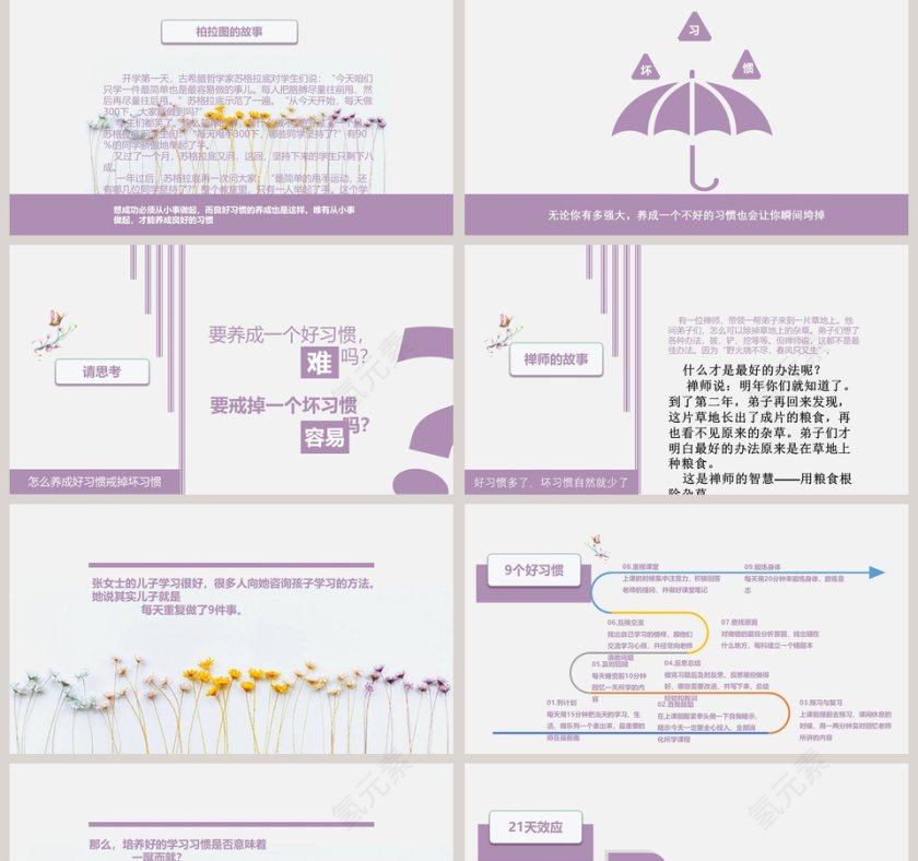 习惯的作用培养良好的学习习惯心理主题班会PPT模板第2张