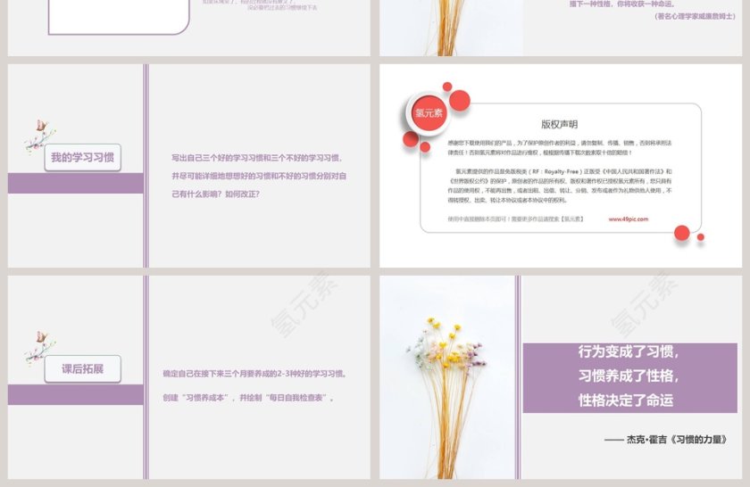 习惯的作用培养良好的学习习惯心理主题班会PPT模板第4张