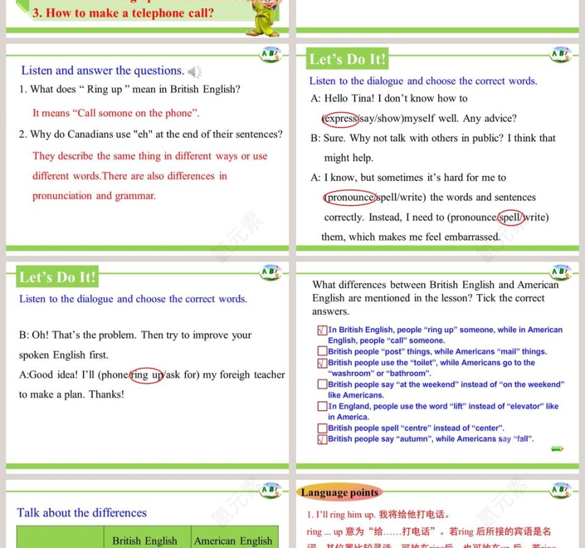 UNIT 7  Know Our World-Ring Up or Call教学ppt课件第2张