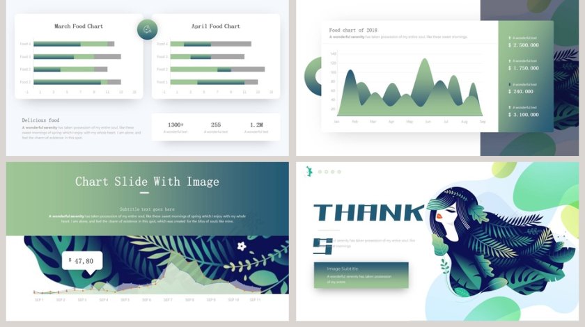 春姑娘创意插画PPT第5张