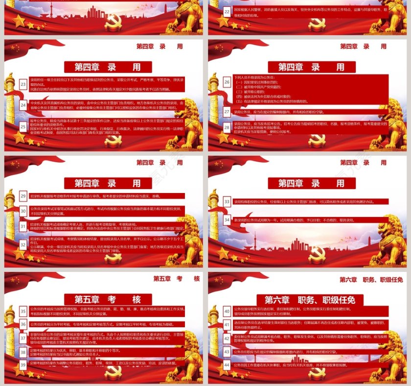 中华人民共和国公务员法ppt第7张