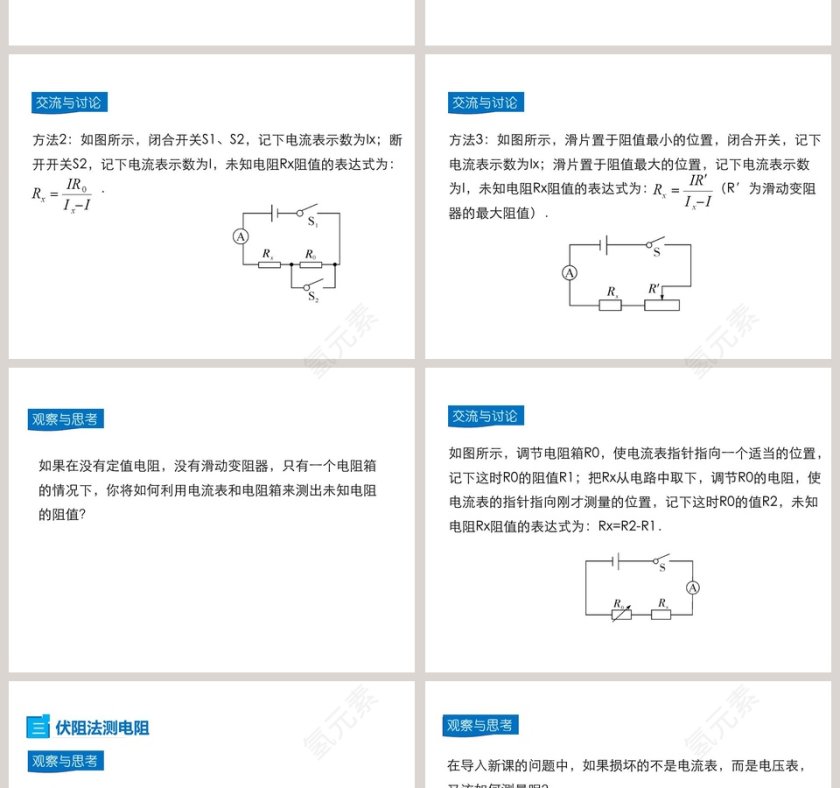 第十二章欧姆定律-根据欧姆定律测量导体的电阻教学ppt课件第4张