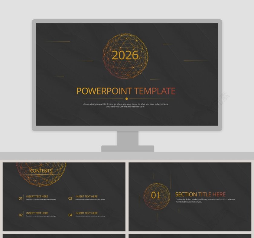 POWERPOINT TEMPLATE PPT 第1张