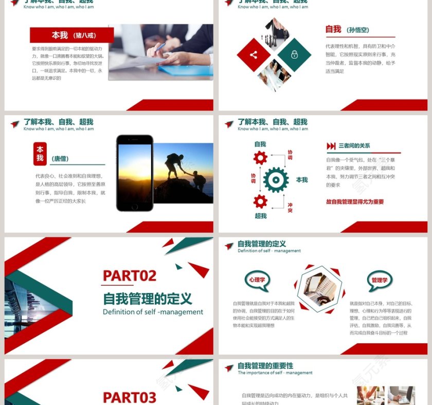 企业培训之自我管理PPT模板第2张