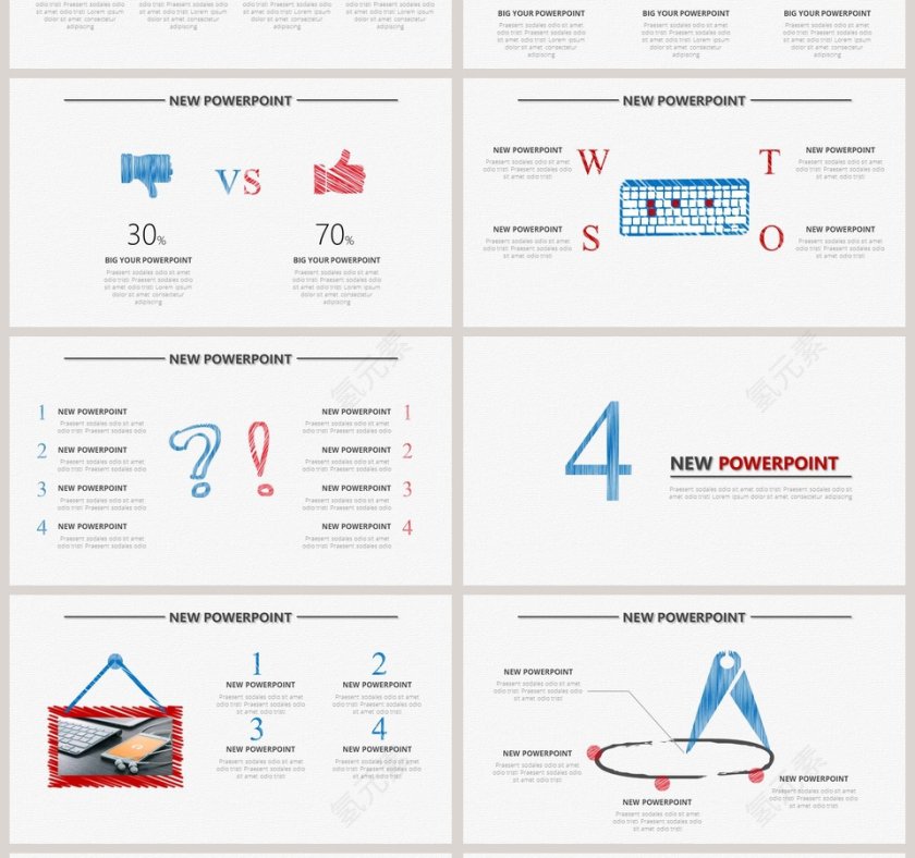 手绘风格模版PPT第4张